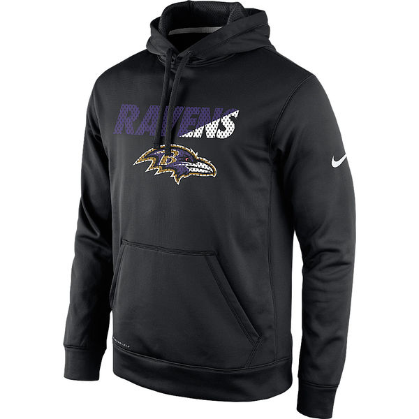 Men Baltimore Ravens Nike Kick Off Staff Performance Pullover Hoodie Black->boston red sox->MLB Jersey